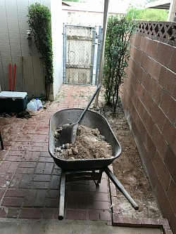 Rebuild Paver Patio in Scottsdale Before